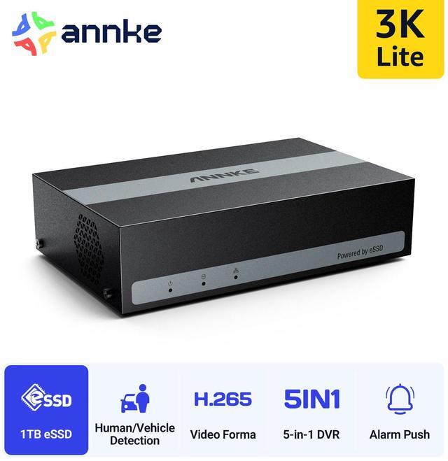 Main image of ANNKE 8-Channel 3K Lite 5-in-1 H.265 DVR, Motion Detection 2.0, Email Alert with Snapshots, Remote Access,Built-in eSSD 1TB