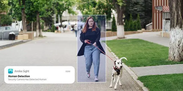 Alt view image 4 of 7 - ANNKE 5MP 3K Wireless Security Camera Outdoor,  H.264+ Video Compression, PIR Human Detection,100ft Super Night Vision , Compatible with Alexa, Bullet Wireless Security Camera with IP66 Weatherproof