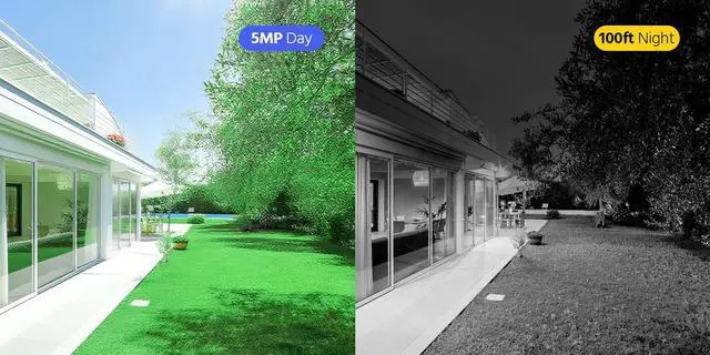 Alt view image 2 of 7 - ANNKE 5MP 3K Wireless Security Camera Outdoor, H.264+ Video Compression, PIR Human Detection,100ft Super Night Vision , Compatible with Alexa, Bullet Wireless Security Camera with IP66 Weatherproof