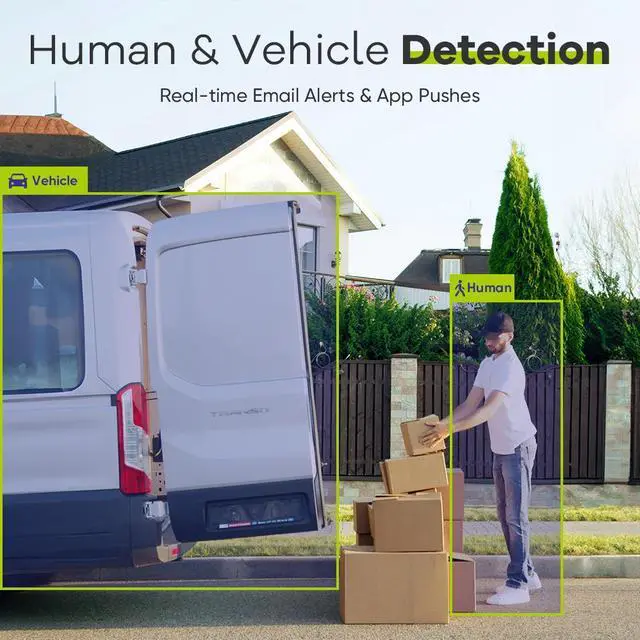 Alt view image 7 of 7 - SANNCE 5MP PoE Security System, 8CH Surveillance NVR with 4PCS 5MP HD Weatherproof Bullets Cameras with H.265 Video Compression, Smart IR LED, APP Push Alert, Remote Access (2TB HDD)