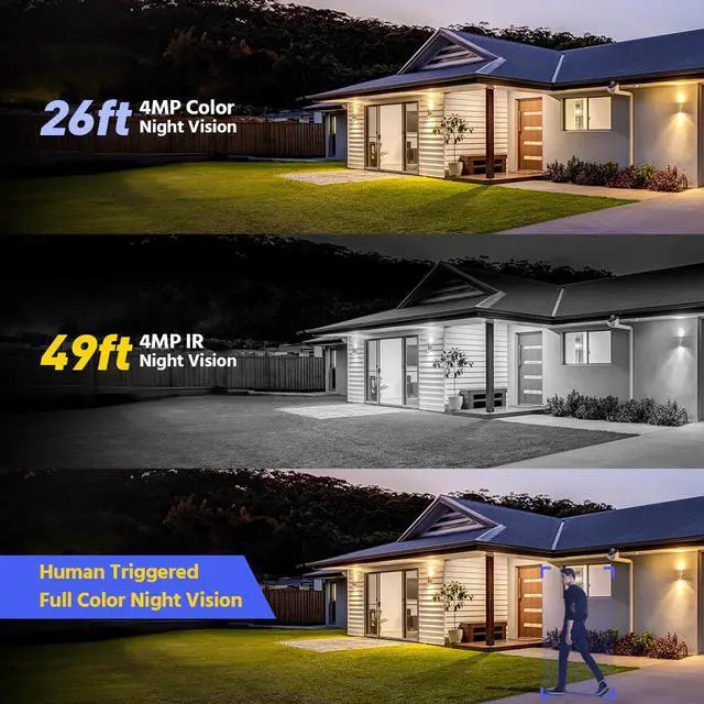 Alt view image 2 of 7 - ANNKE 4MP 2K Wireless Security Camera Outdoor, 2-Cam Kit Solar Surveillance System, PIR Human Detection, 360° Pan & Tilt, Compatible with Alexa, Color Night Vision, No Monthly Fee, 64GB Memory Card