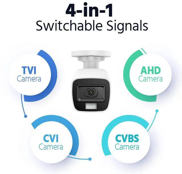 Alt view image 6 of 7 - ANNKE 4 Pack Add-On 3K Super HD Smart Dual Light Color Night Vision Security Camera, 4-in-1 CCTV Surveillance Camera with Built-in Mic, IP67 Weatherproof for Outdoor Indoor Use, Easy Install