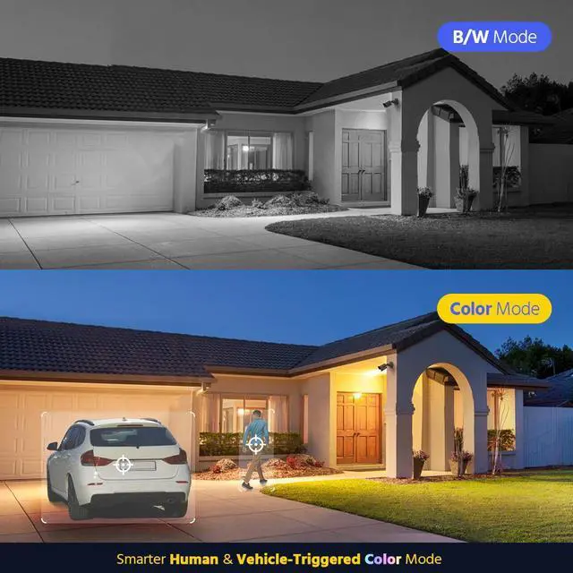 Alt view image 4 of 7 - ANNKE 4 Pack Add-On 3K Super HD Smart Dual Light Color Night Vision Security Camera, 4-in-1 CCTV Surveillance Camera with Built-in Mic, IP67 Weatherproof for Outdoor Indoor Use, Easy Install