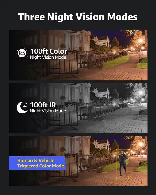 Alt view image 4 of 7 - ANNKE C1200 12MP Security PoE IP Camera Outdoor, 4X 134° Wide Angle Surveillance Dome Camera with Smart AI, Spotlight Color Night Vision, Up to 512GB microSD Card, IP67 Weatherproof