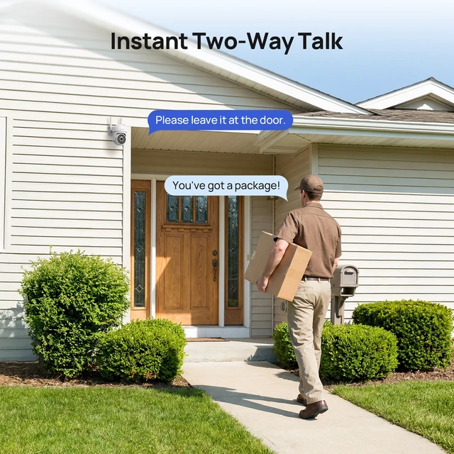 Alt view image 6 of 7 - ANNKE 5MP Outdoor Security Camera, 360° Pan/Tilt, Plug-in WiFi Camera,3-Pack