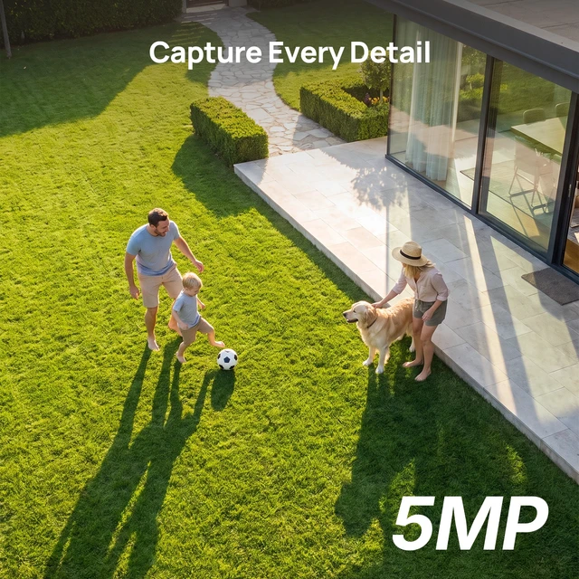 Alt view image 3 of 7 - ANNKE 5MP Outdoor Security Camera, 360° Pan/Tilt, Plug-in WiFi Camera,3-Pack