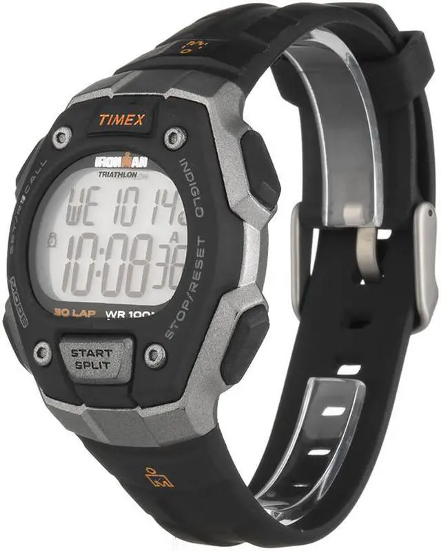 Alt view image 5 of 13 - Men's Timex Fullsize Ironman Classic 30 Black Resin Digital Watch T5K821