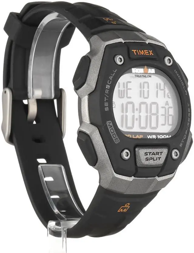 Alt view image 7 of 13 - Men's Timex Fullsize Ironman Classic 30 Black Resin Digital Watch T5K821
