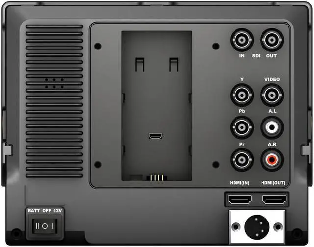 Alt view image 3 of 6 - Lilliput 663/O/P2 7" IPS Screen Metal Shell 1280*800 Field Monitor HDMI In HDMI Out Monitor Peacking Focus F970 and LP-E6 Plate With Vectorscope and Waveform for DSLR & Full HD Camcorder
