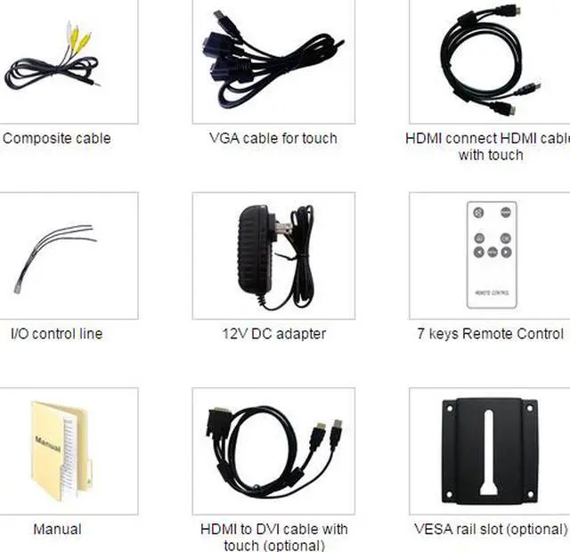 Alt view image 7 of 7 - Lilliput FA1014-NP/C/T - 10.1" 16:9 HDMI Capacitive Touchscreen HDMI monitor with capacitive touch function support 10-point touch & Multi-touch capacitive, Lux auto brightness Screen