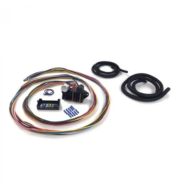 Alt view image 2 of 6 - Keep It Clean Wiring Accessories KICPROCOMP12B New 12 Circuit Wire Harness Muscle Car Hot Rod Street Rod XL Wires Universal