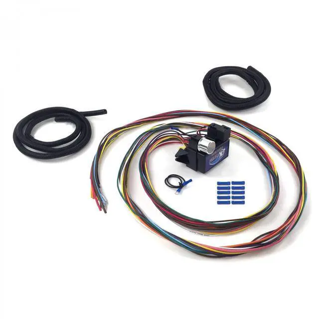 Alt view image 5 of 6 - Keep It Clean Wiring Accessories KICPROCOMP12B New 12 Circuit Wire Harness Muscle Car Hot Rod Street Rod XL Wires Universal