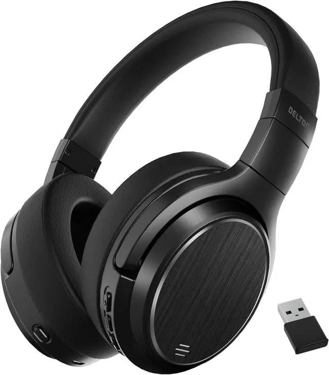 Main image of Delton M101 Wireless Computer Headphones Active Noise Canceling ANC Gaming Headset Over the Ear for PC, Laptop Auto Pair USB