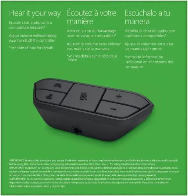 Alt view image 3 of 5 - Microsoft OEM Stereo Headset Adapter For Xbox One