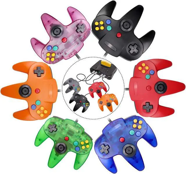 Alt view image 4 of 4 - Lot of 2 Controller Classic Wired Joystick Gamepad Controller for Original Nintendo 64 N64