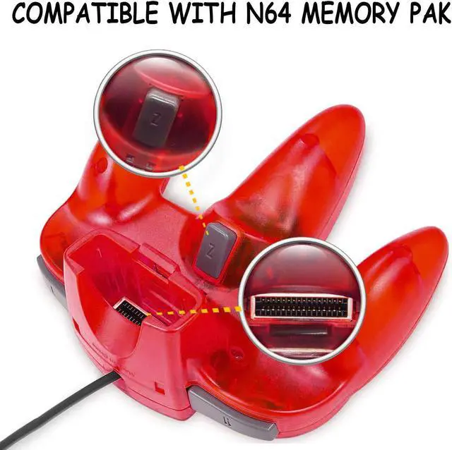 Alt view image 3 of 4 - Lot of 2 Controller Classic Wired Joystick Gamepad Controller for Original Nintendo 64 N64