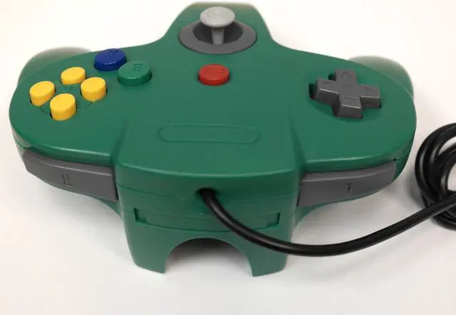 Alt view image 3 of 5 - Green Replacement Controller for Nintendo N64 by Mars Devices