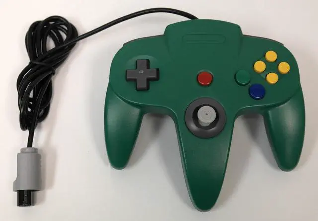 Alt view image 2 of 5 - Green Replacement Controller for Nintendo N64 by Mars Devices