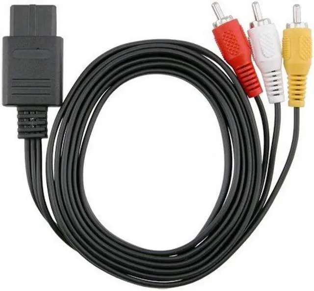 Alt view image 2 of 3 - AV RCA Cable for Nintendo Super Nintendo SNES GameCube N64 Nintendo 64 by Mars Devices