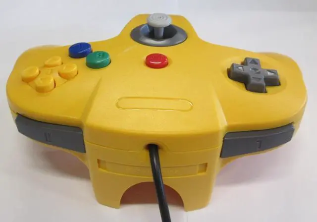 Alt view image 2 of 6 - Yellow Replacement Controller for Nintendo N64 by Mars Devices