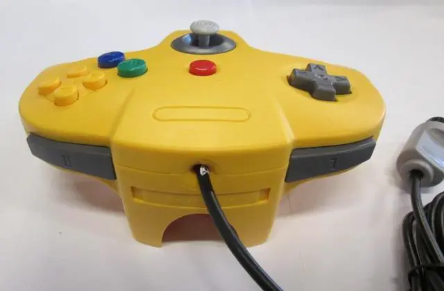Alt view image 5 of 6 - Yellow Replacement Controller for Nintendo N64 by Mars Devices