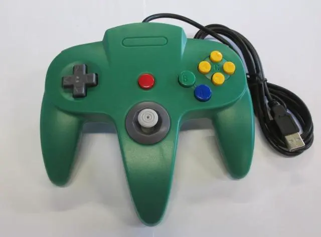 Main image of N64 USB Controller Green For Window, Mac, and Linux by Mars Devices