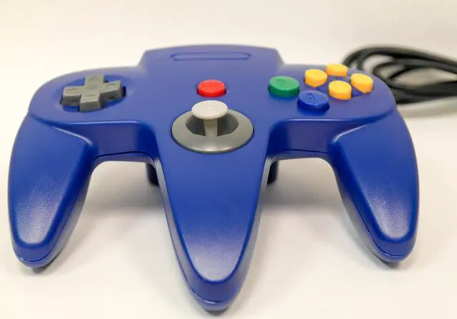 Alt view image 2 of 7 - N64 USB Controller Blue For Window, Mac, and Linux by Mars Devices