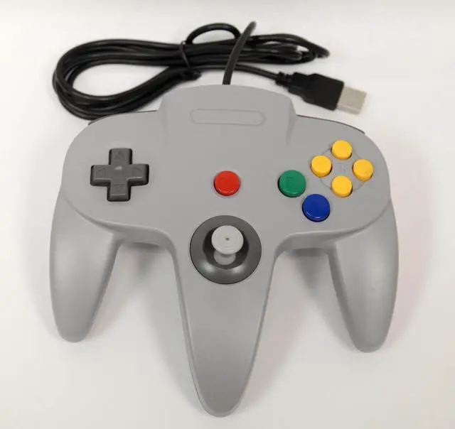 Alt view image 2 of 6 - N64 USB Controller Gray For Window, Mac, and Linux by Mars Devices