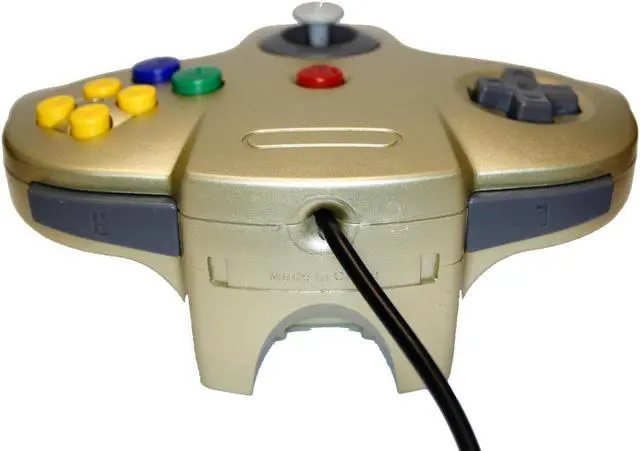 Alt view image 3 of 4 - Gold Replacement Controller for Nintendo N64 by Mars Devices