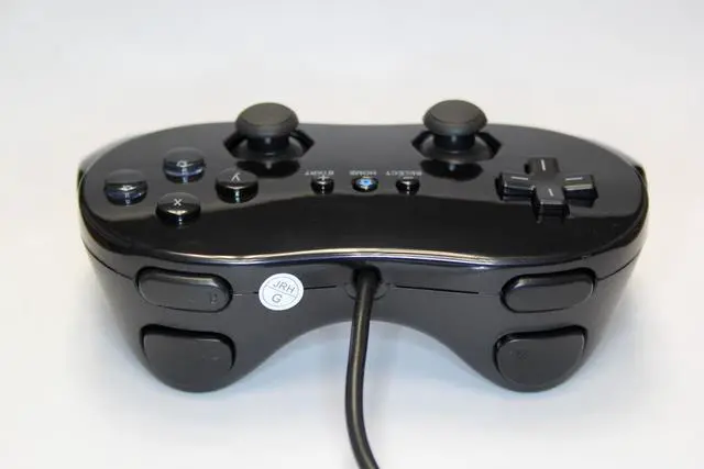 Alt view image 2 of 5 - Replacement Pro Controller for Wii Black by Mars Devices