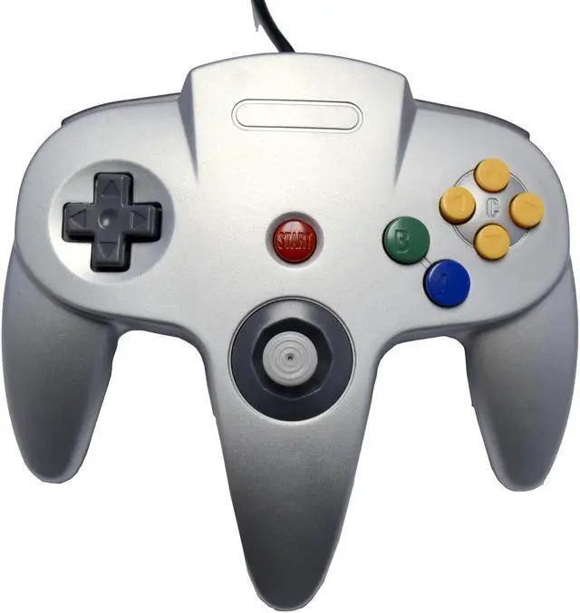 Alt view image 2 of 7 - Silver Replacement Controller for Nintendo N64 by Mars Devices