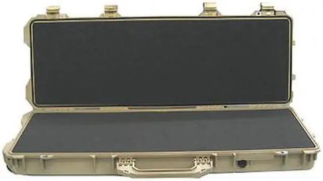 Alt view image 6 of 12 - Pelican Protect Tan Long Gun Hard Gun Case 42X13.5X5.3 1720T