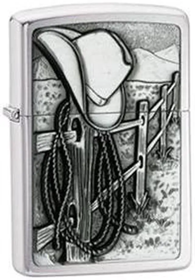 Alt view image 13 of 20 - Zippo ZOZO24879 Lighter Resting Cowboy World Famous Lighters
