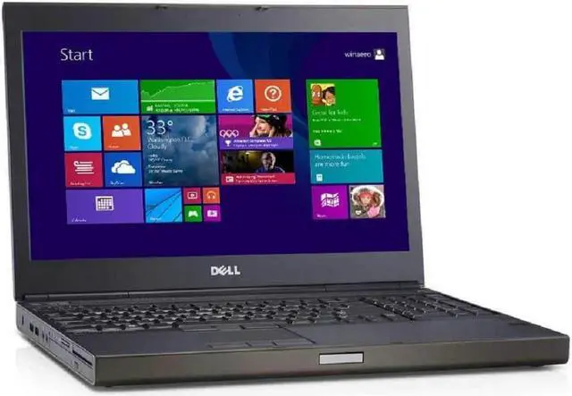 Alt view image 3 of 7 - Dell precision m4700 workstation laptop Grade B quad core i7 3740qm 2.7ghz 8gb ram 750gb sata Display 1920x1080 Windows 10 pro battery adapter