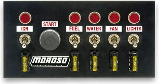 Alt view image 2 of 8 - Moroso Performance Toggle Switch Panel