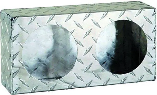 Alt view image 2 of 4 - BUYERS PRODUCTS LB6123ALDT Dual Round Light Box,6x12x3 In.,Alum