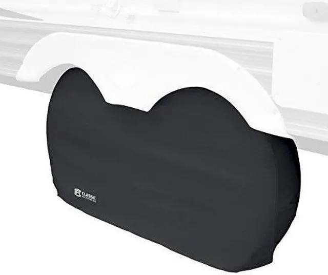 Alt view image 2 of 3 - Classic Accessories Black OverDrive Dual Axle Wheel Cover 80-242-020402-00 RV