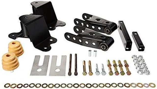 Alt view image 5 of 5 - Belltech SHACKLE AND HANGER KIT 88-98 Chevrolet Silverado/Sierra 1/2 Ton Ext Cab 4" Rear Drop