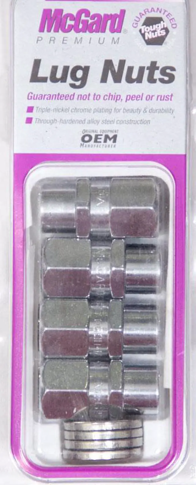 Alt view image 5 of 18 - McGard 60129 Chrome Racing Pro Stock .490" Shank Style Lug Nut Set (M12 x 1.5)