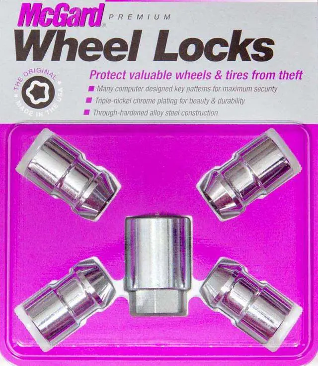 Alt view image 5 of 13 - McGard 24198 Chrome Cone Seat Wheel Lock Set (1/2"-20)