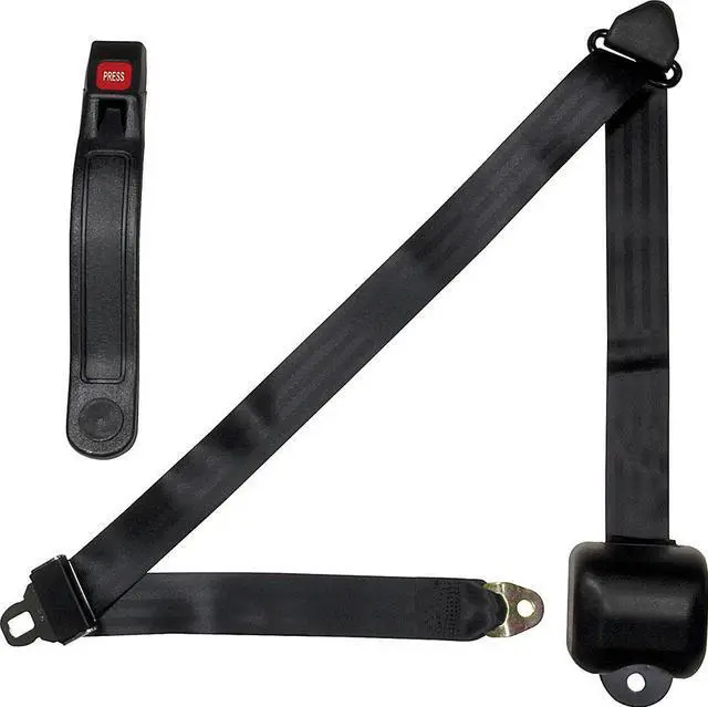 Main image of Allstar Performance All98115 Black Three-Point Retractable Seat Belt