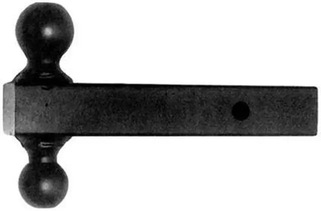 Alt view image 4 of 14 - BUYERS PRODUCTS 1802215 Dual Ball Hitch Solid Shank With Black Balls (2 in.,