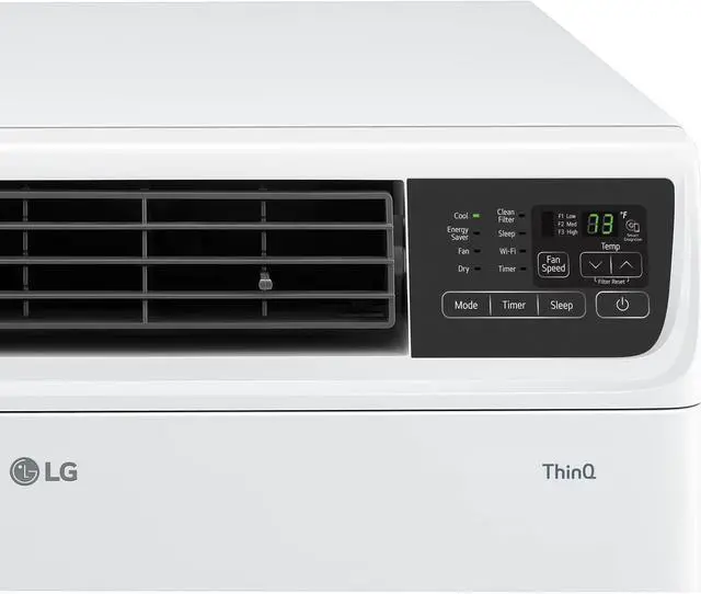 Alt view image 2 of 7 - LG LW2422IVSM Smart Window Air Conditioner with 23500 Cooling BTU, 1440 sq. ft. Cooling Area, 500 CFM, 4 Cooling Speed, Remote Controller, 230/208 Volts