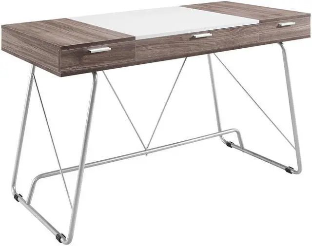 Alt view image 7 of 20 - LexMod Panel Office Desk in Birch