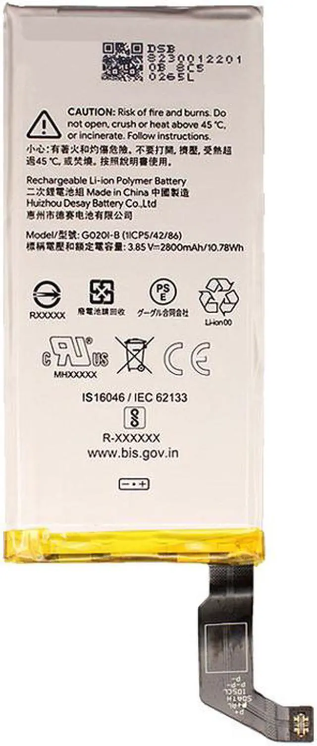 Main image of Replacement Battery for Google Pixel 4 Battery, G020I-B