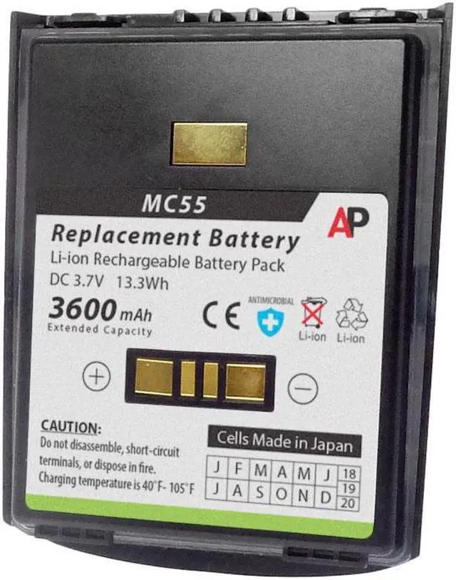Main image of Replacement Battery for Motorola/Symbol MC55 & MC65 Series. 3600mAh Extended
