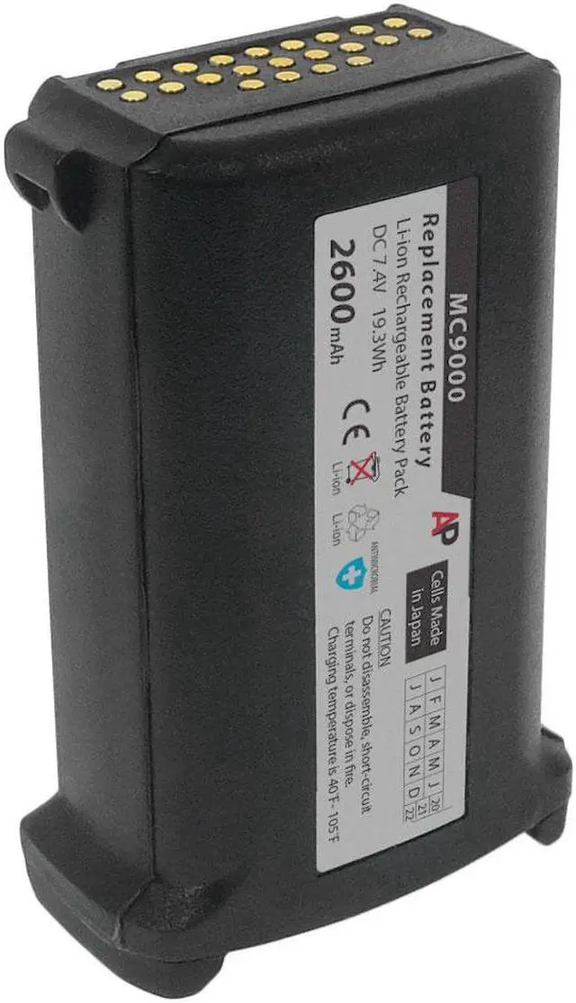 Alt view image 4 of 7 - Replacement Battery for Motorola/Symbol MC9000-G/K Series Scanners. 2600mAh
