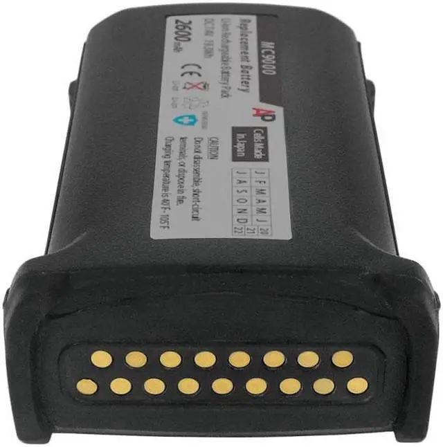Alt view image 6 of 7 - Replacement Battery for Motorola/Symbol MC9000-G/K Series Scanners. 2600mAh