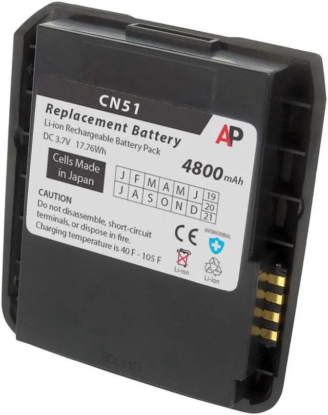Main image of Replacement Battery for Intermec CN51 Mobile Computers 1015AB01. 4800 mAh
