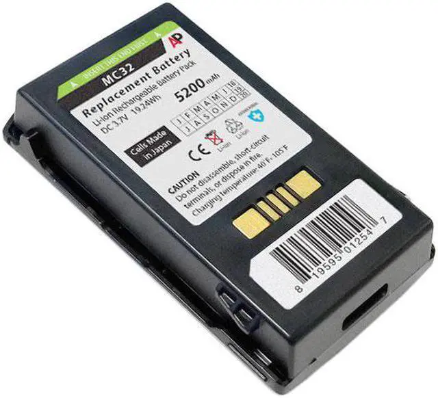 Main image of Extended Capacity Replacement Battery for Motorola MC3200 Scanner. 5200 mAh.